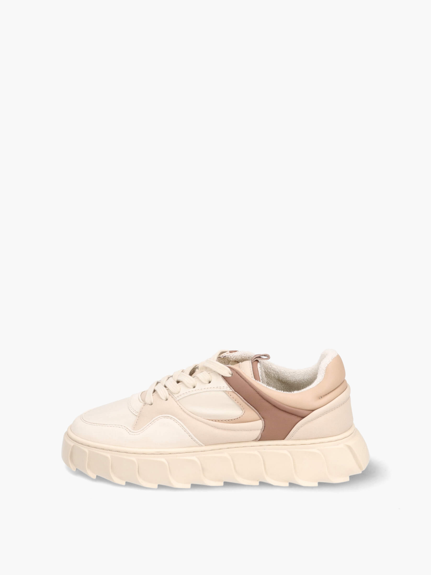 Mehrfarbige Sneaker Weiß/Beige, Bekleidung, Schuhwerk, Schuh, Sneaker