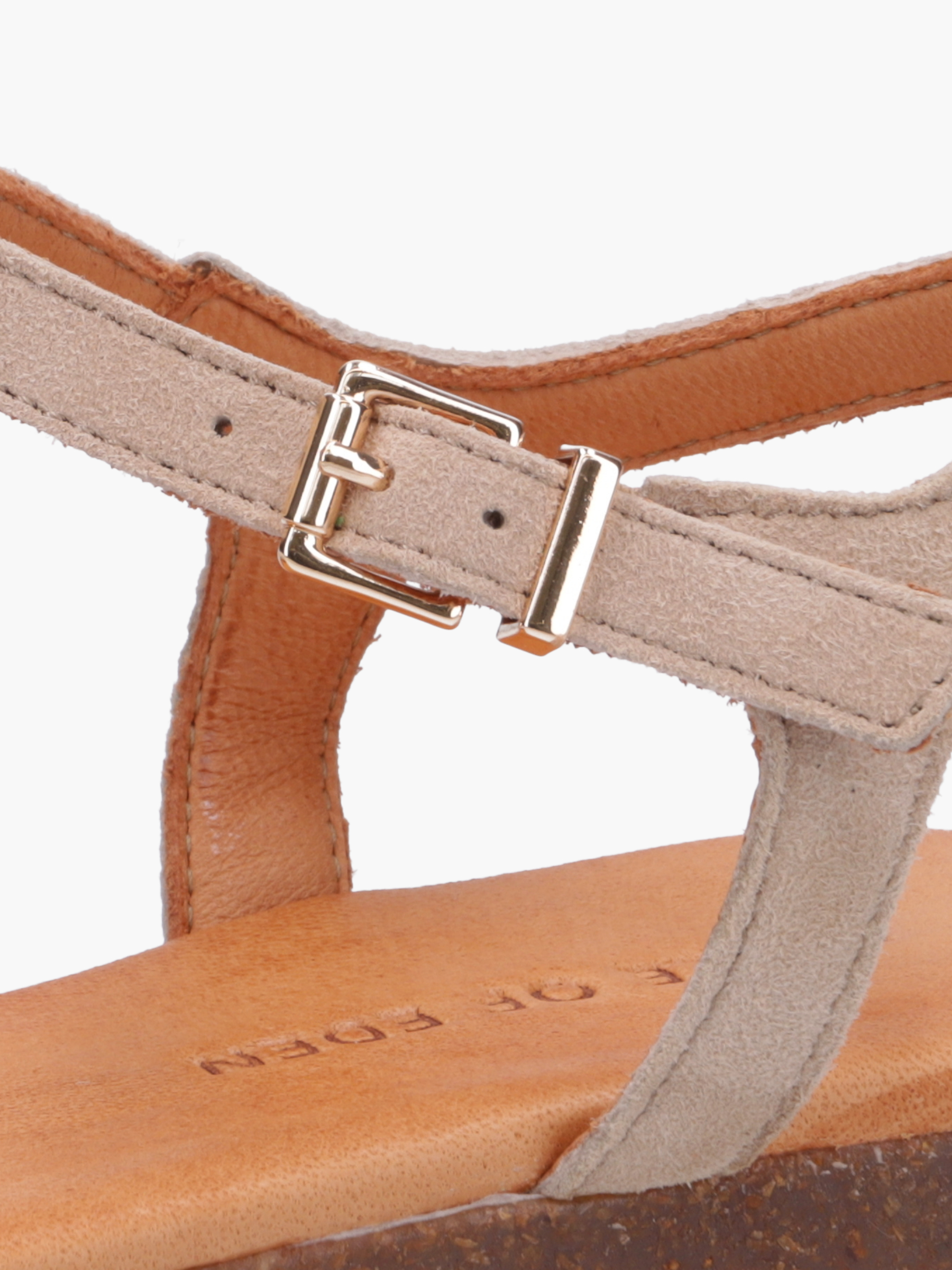 ISA Beige, Bekleidung, Schuhwerk, Sandale, Zubehör, Riemen