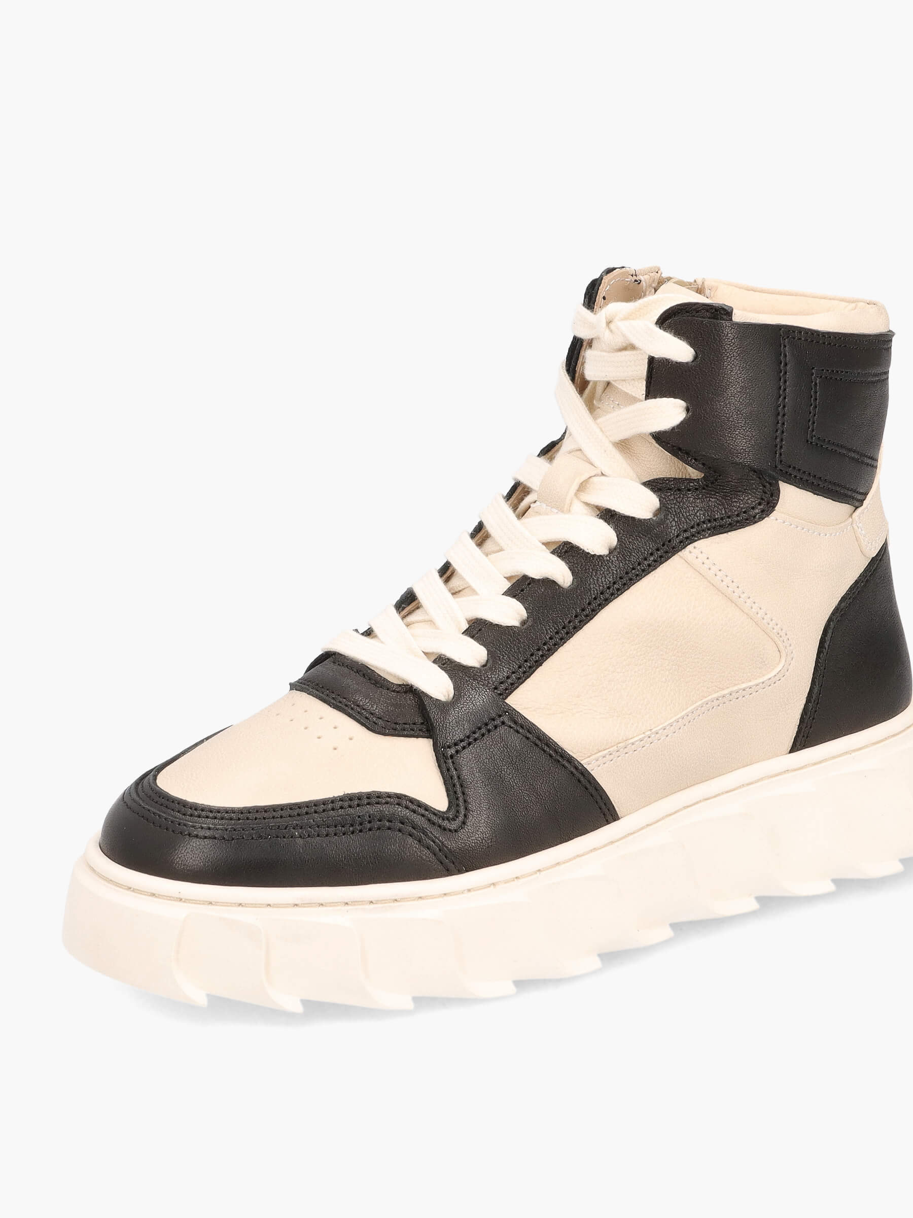 High Top Sneaker schwarz/weiß, Bekleidung, Schuhwerk, Schuh, Sneaker