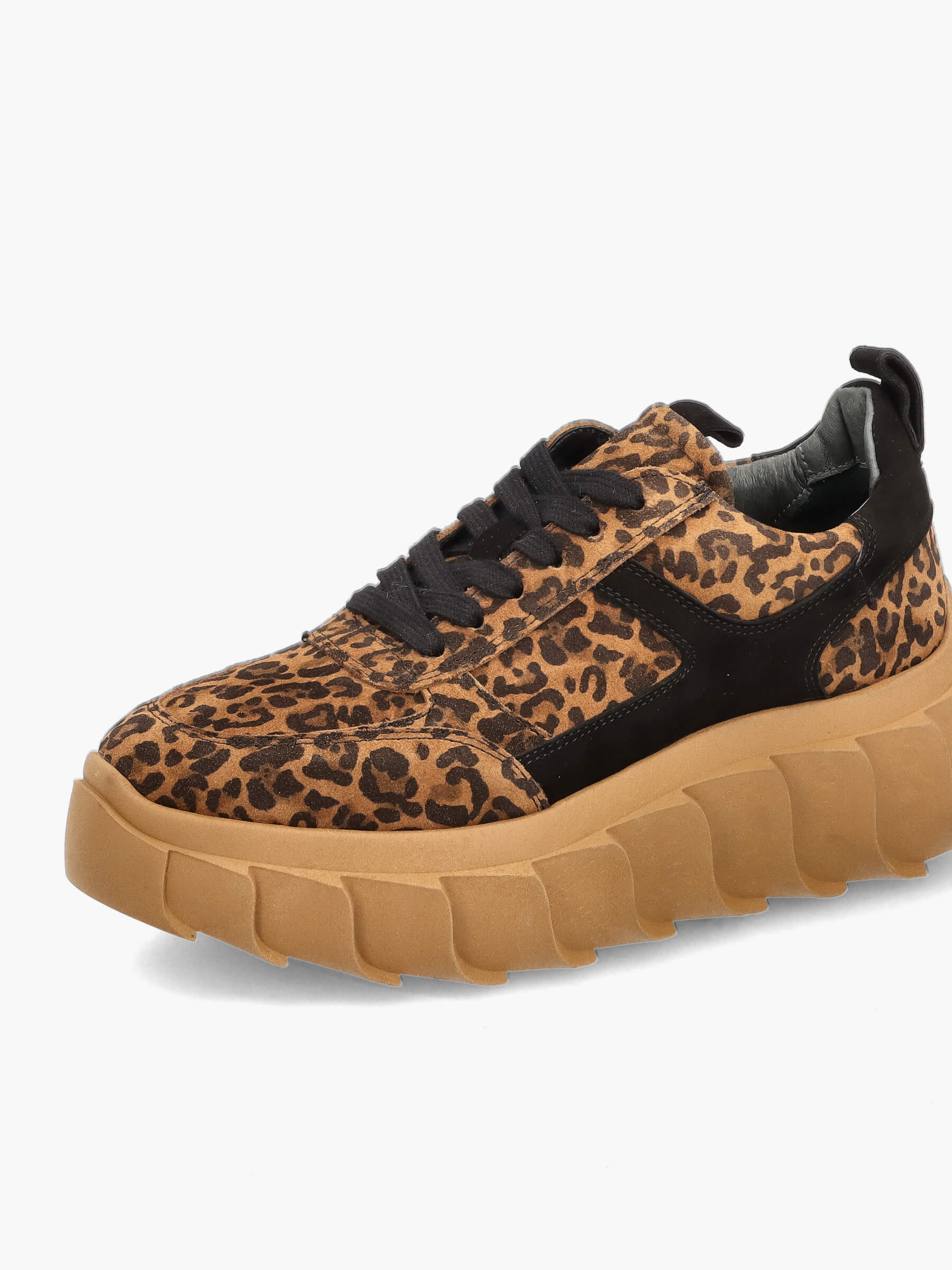 Plateau-Sneaker leo, Bekleidung, Schuhwerk, Schuh, Sneaker, Wildleder