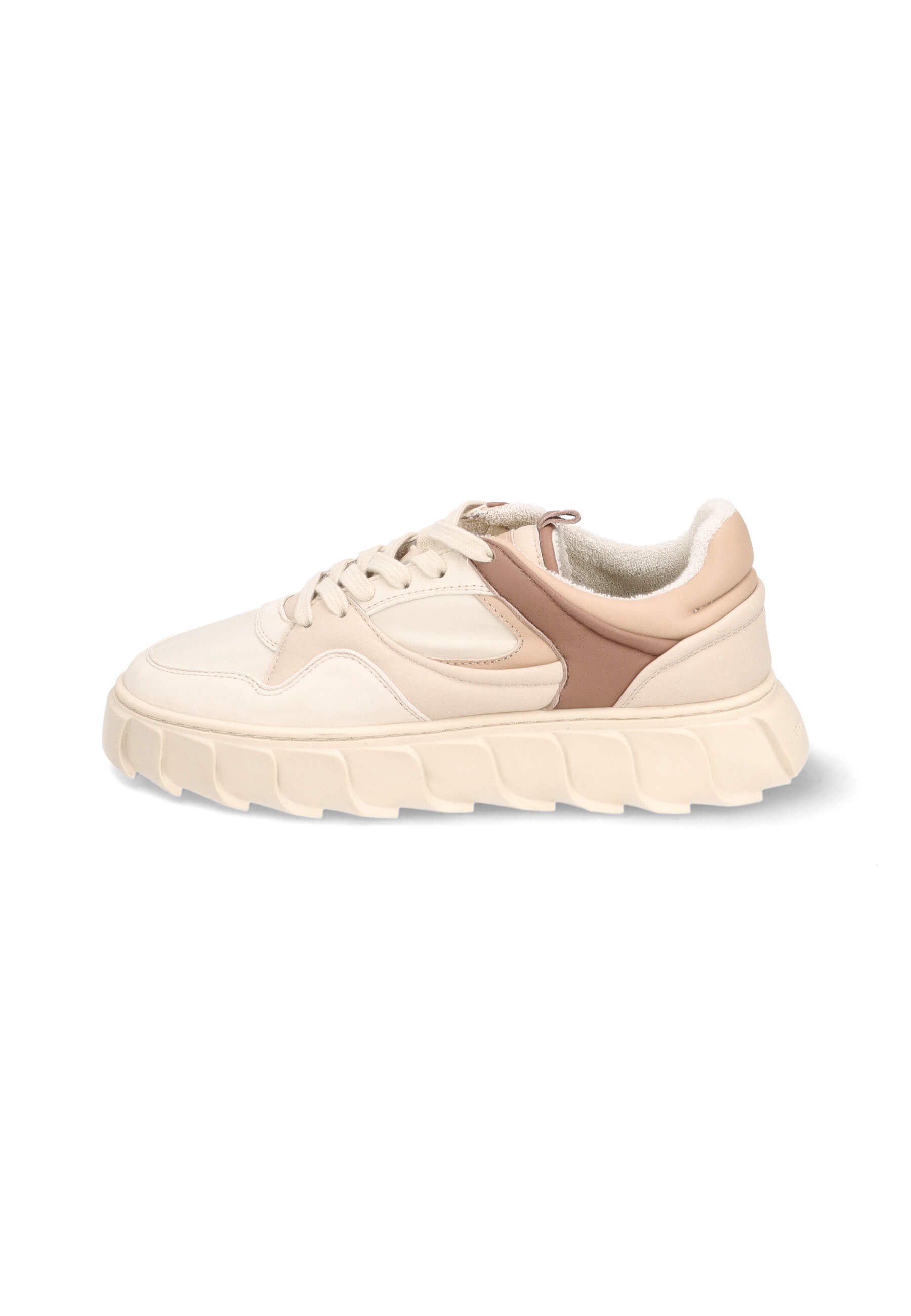 Mehrfarbige Sneaker Weiß/Beige, Bekleidung, Schuhwerk, Schuh, Sneaker