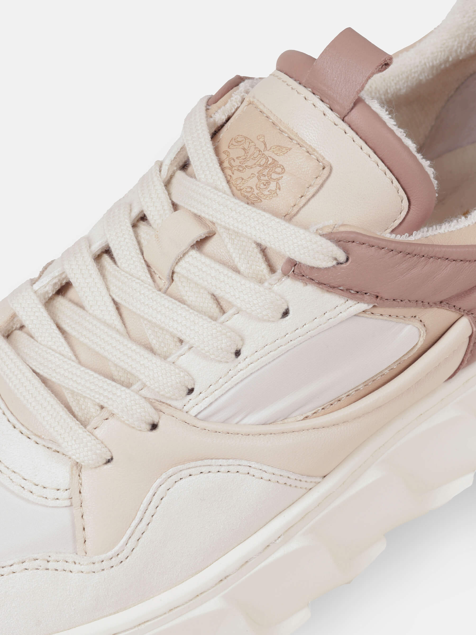 Mehrfarbige Sneaker Weiß/Beige, Bekleidung, Schuhwerk, Schuh, Sneaker