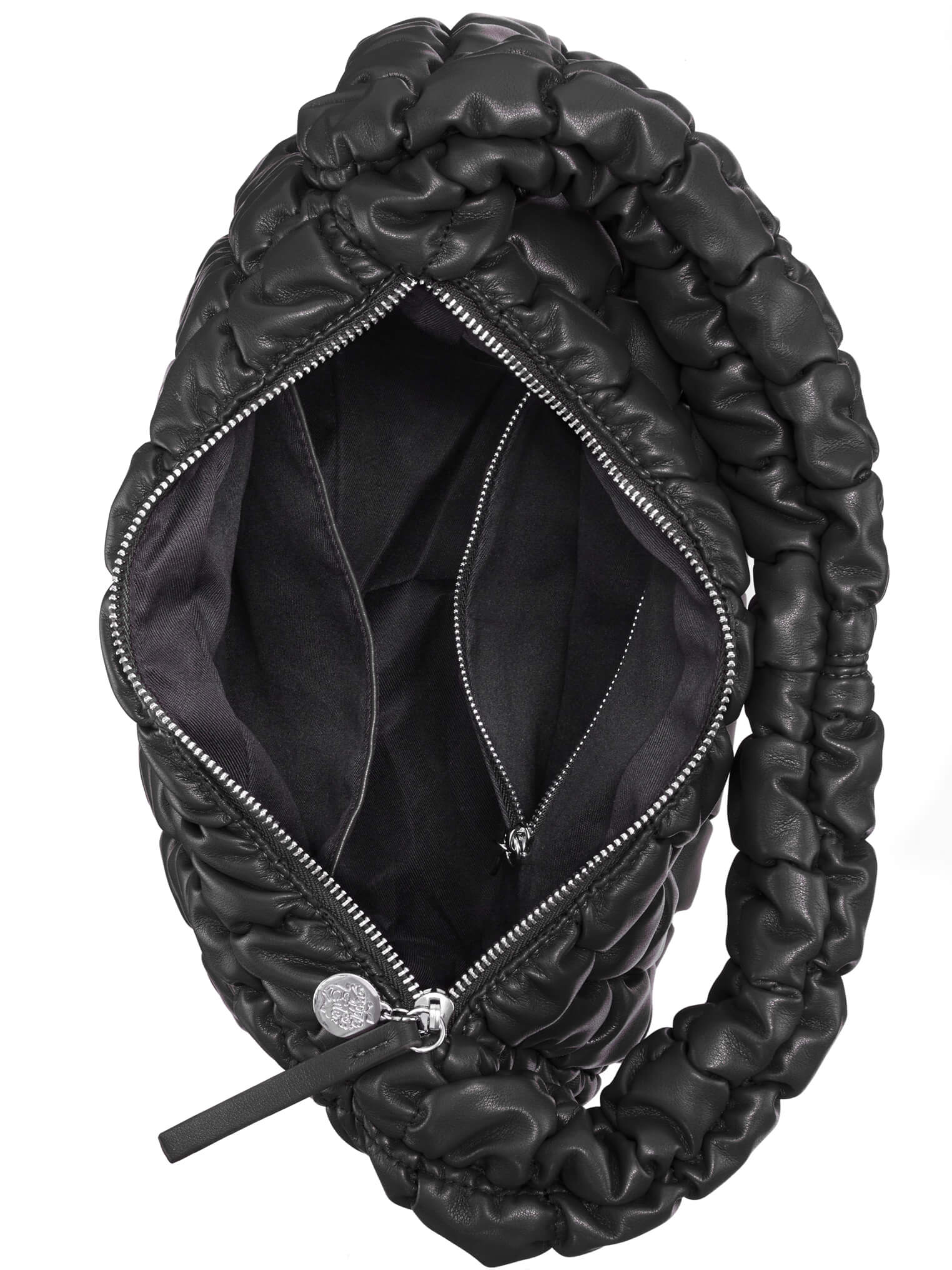 Puffer Schultertasche black, Tasche, Mantel, Jacke, Handtasche, Hut