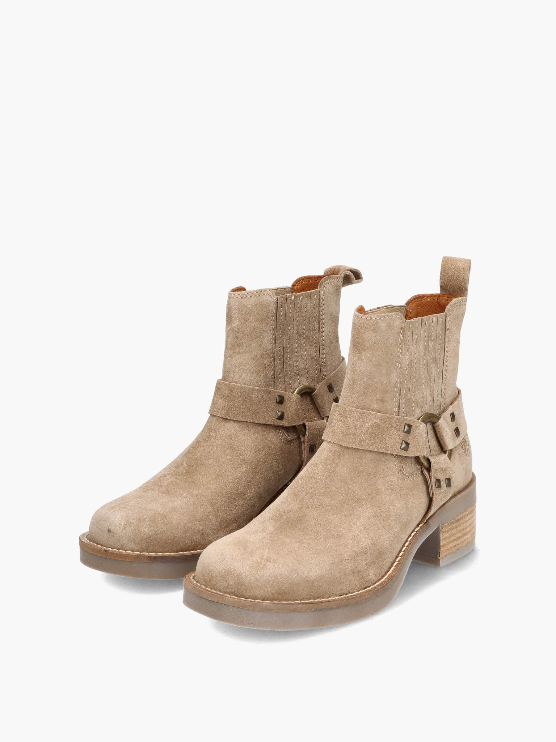 Cowboy Boots taupe, Bekleidung, Schuhwerk, Schuh, Wildleder