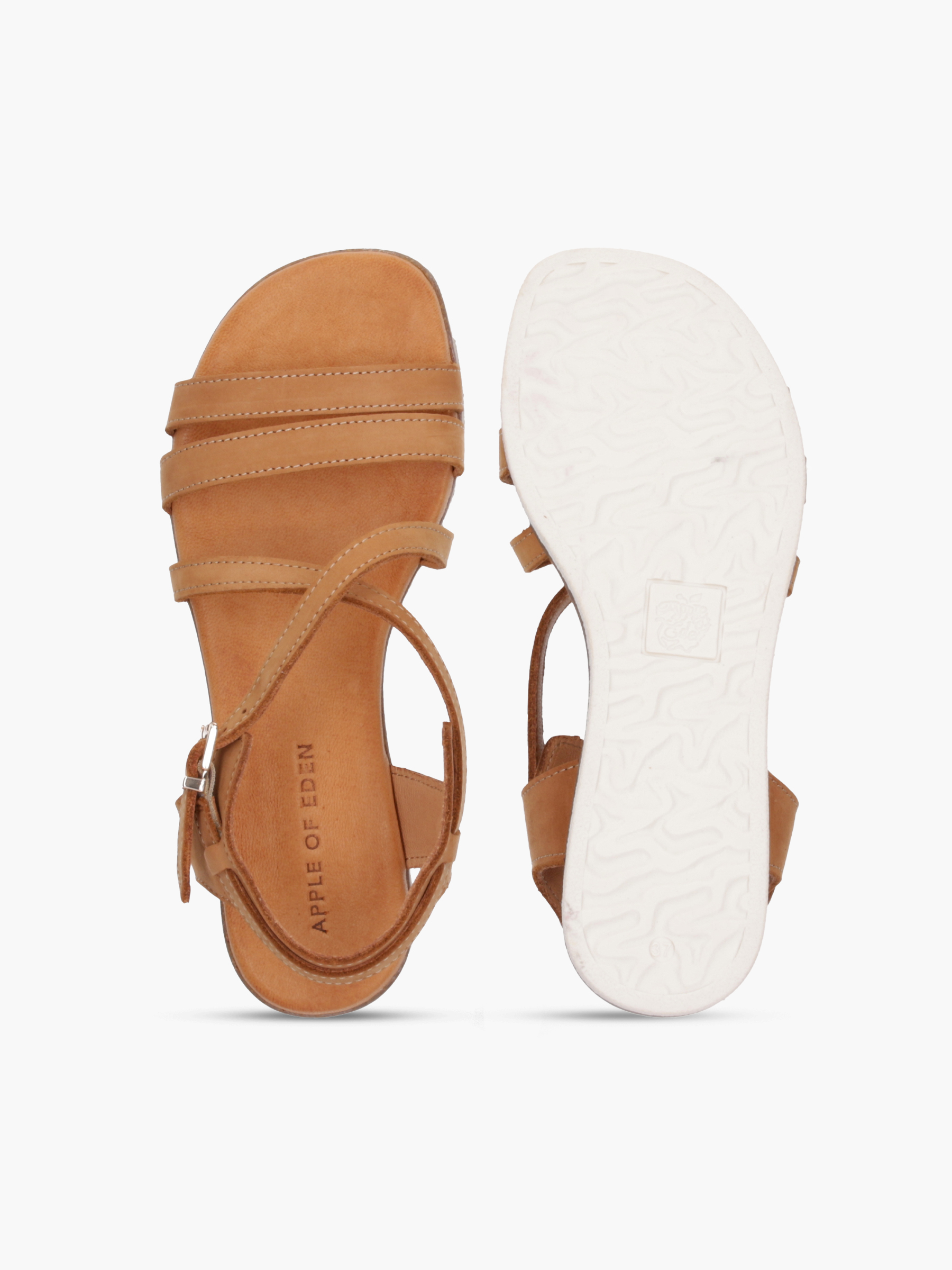 IRINA Cognac, Bekleidung, Schuhwerk, Sandale, Schuh, Hoher Absatz