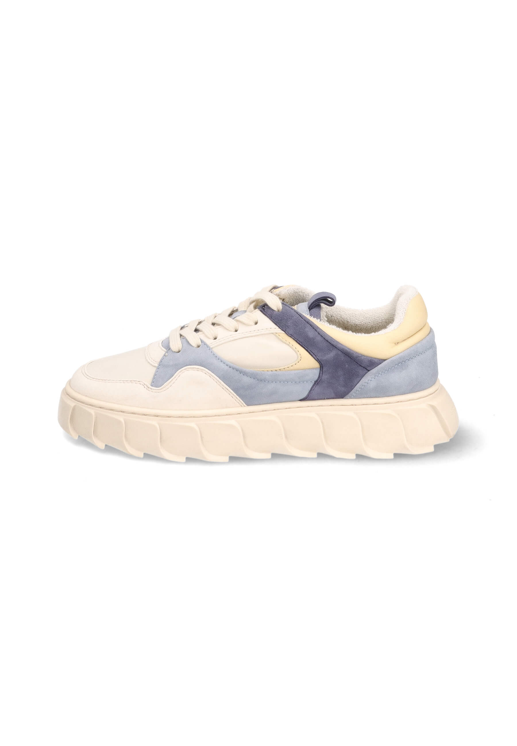 Mehrfarbige Sneaker Weiß/Blau, Bekleidung, Schuhwerk, Schuh, Sneaker