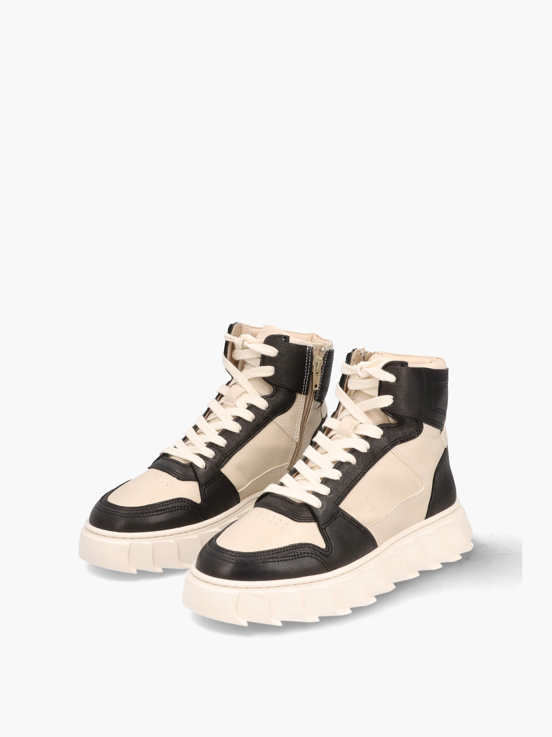 High Top Sneaker schwarz/weiß, Bekleidung, Schuhwerk, Schuh, Sneaker