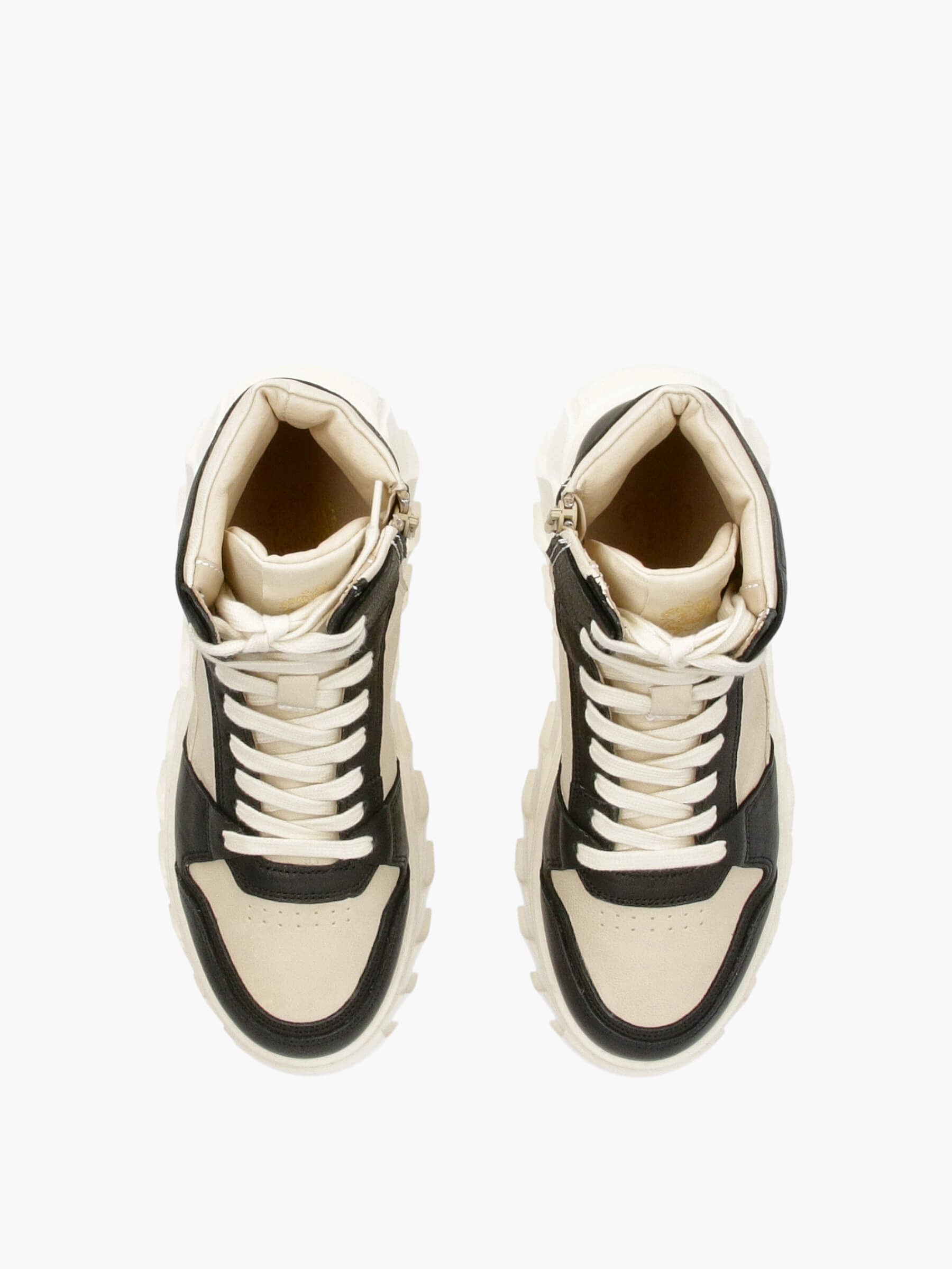 High Top Sneaker schwarz/weiß, Bekleidung, Schuhwerk, Schuh, Sneaker, Leinwand