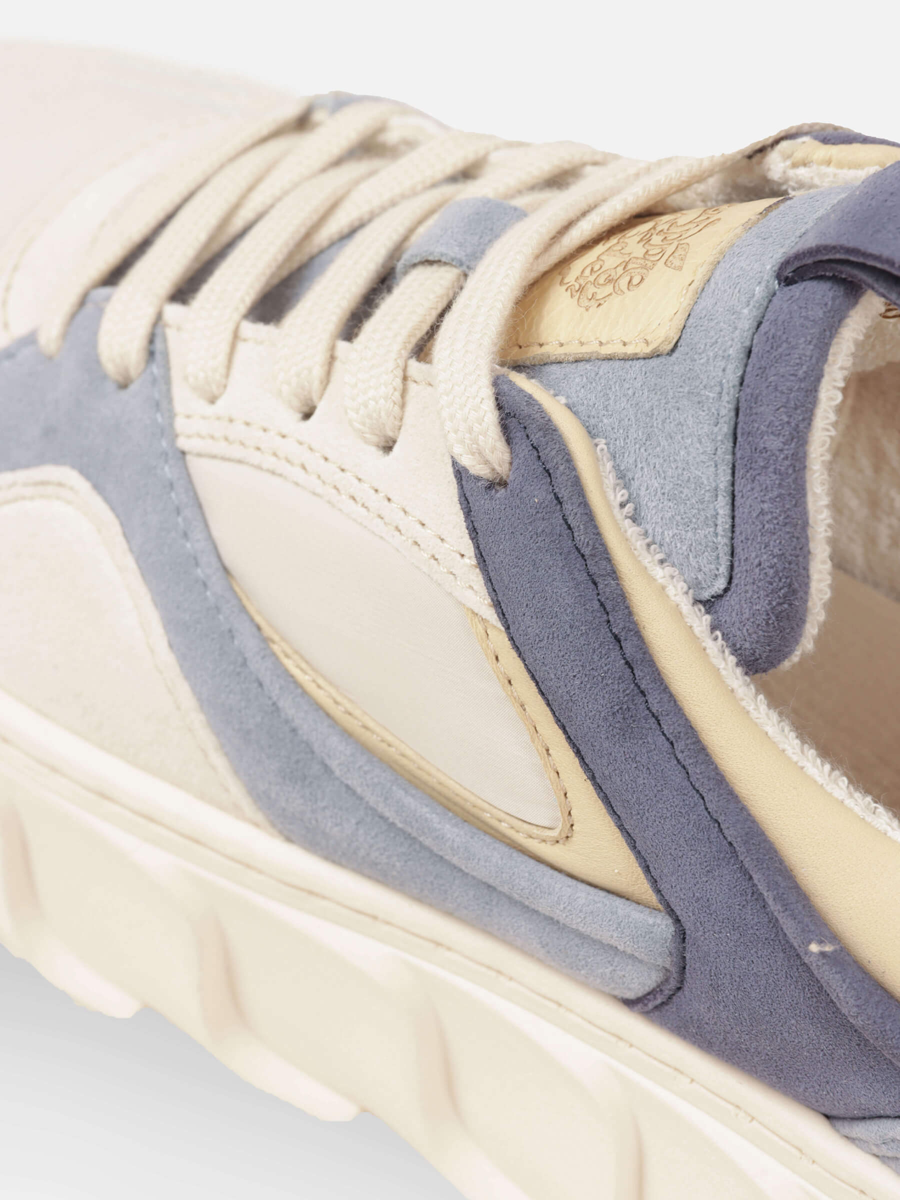 Mehrfarbige Sneaker Weiß/Blau, Bekleidung, Schuhwerk, Schuh, Sneaker