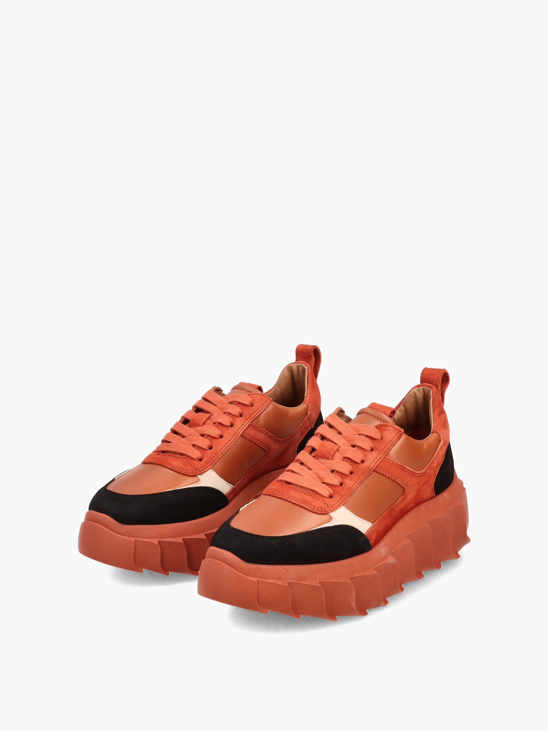 Plateau-Sneaker Zweifarbig, Bekleidung, Schuhwerk, Schuh, Sneaker, Sandale