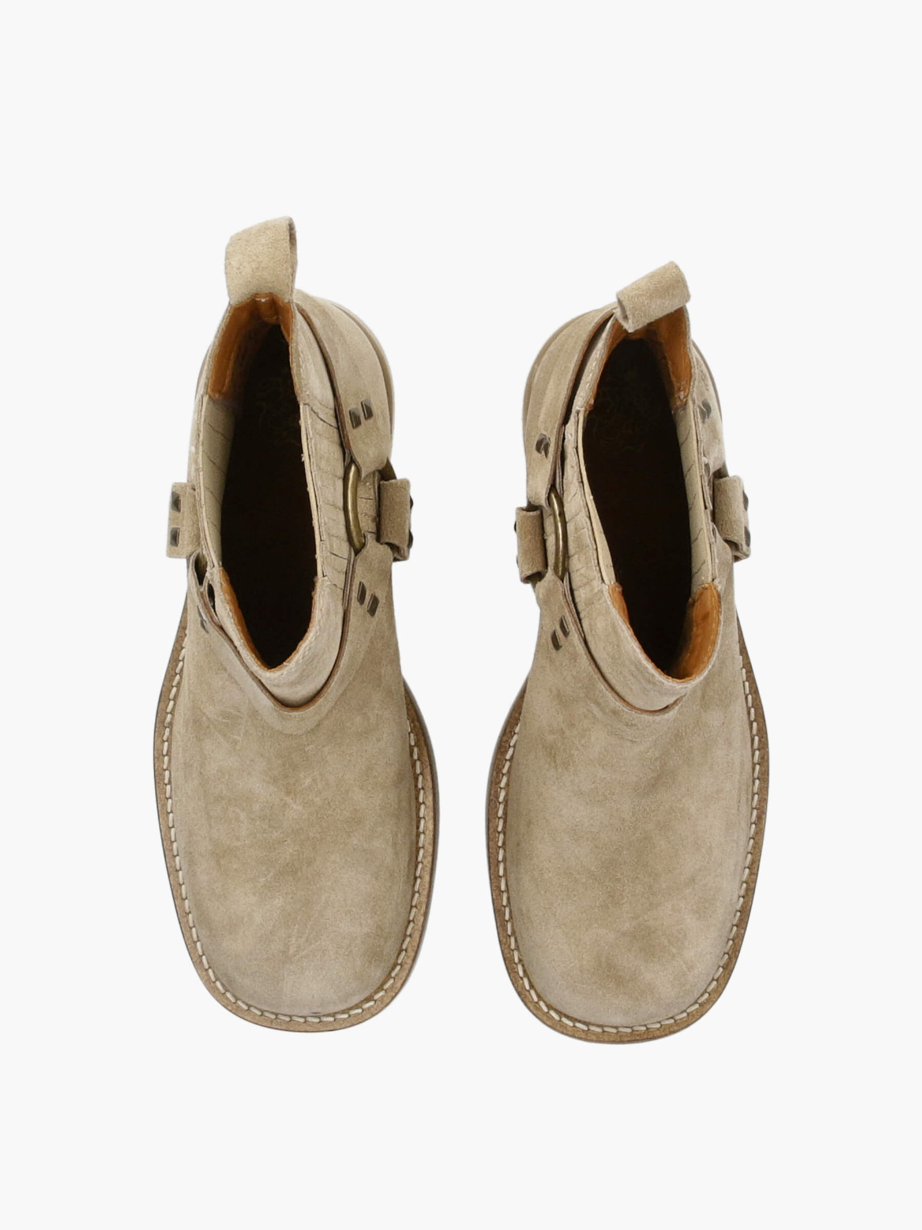 Cowboy Boots taupe, Bekleidung, Schuhwerk, Schuh, Wildleder
