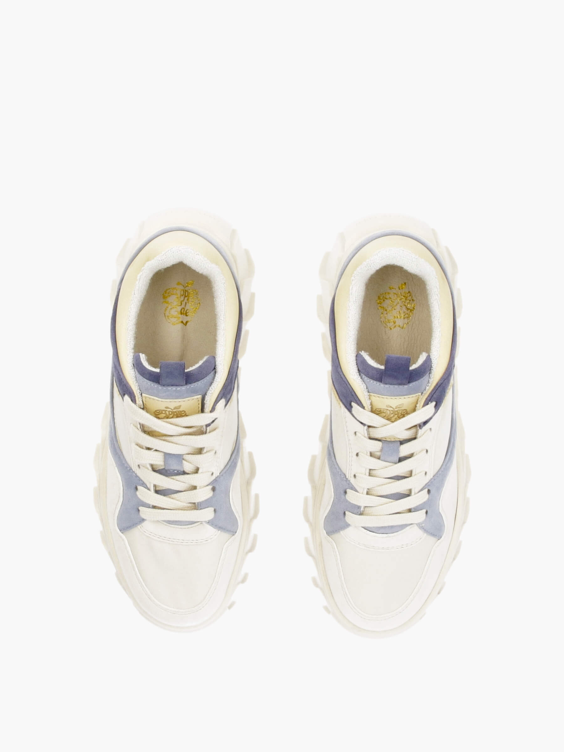 Mehrfarbige Sneaker Weiß/Blau, Bekleidung, Schuhwerk, Schuh, Sneaker, Laufschuh
