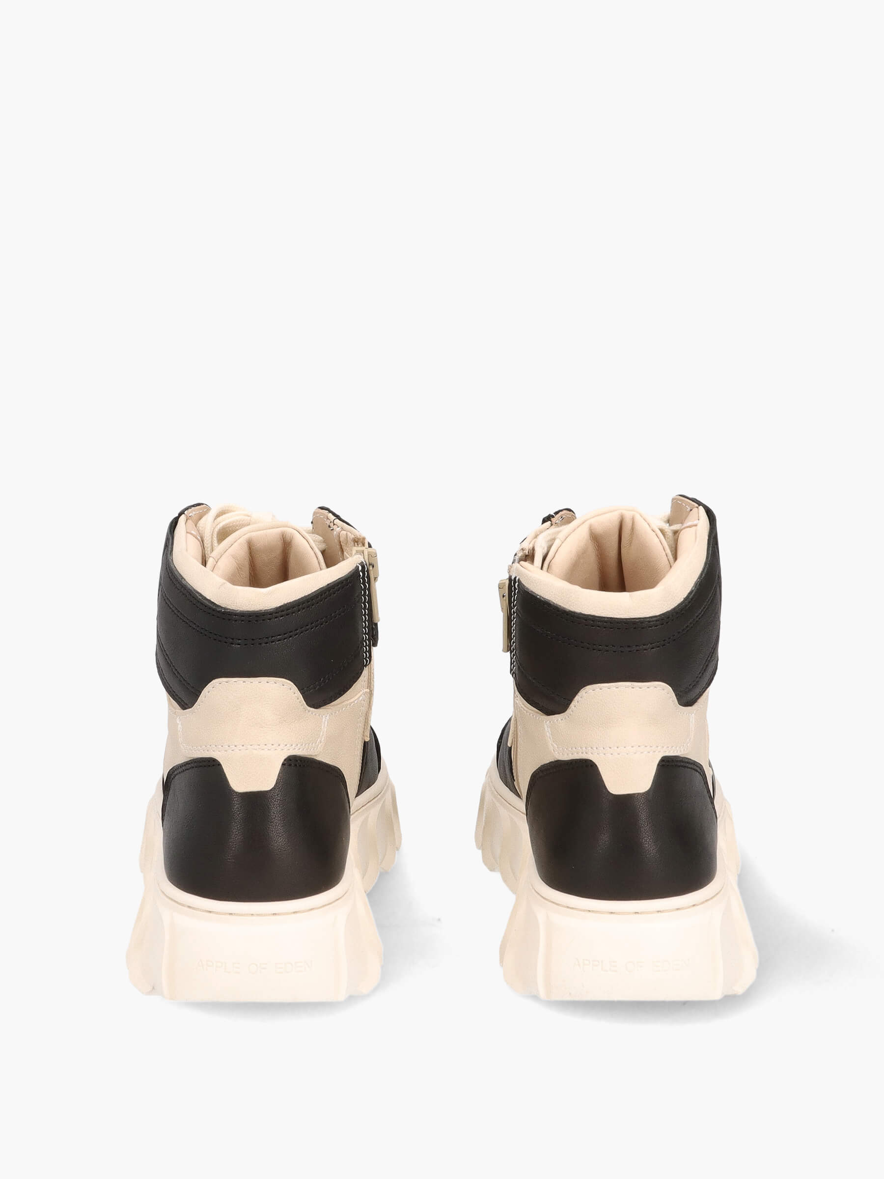 AW23-LOVE1-black-ivory-000-000-Apple-of-Eden_3_BM High Top Sneaker schwarz/weiß, Bekleidung, Schuhwerk, Schuh, Sneaker, Sandale