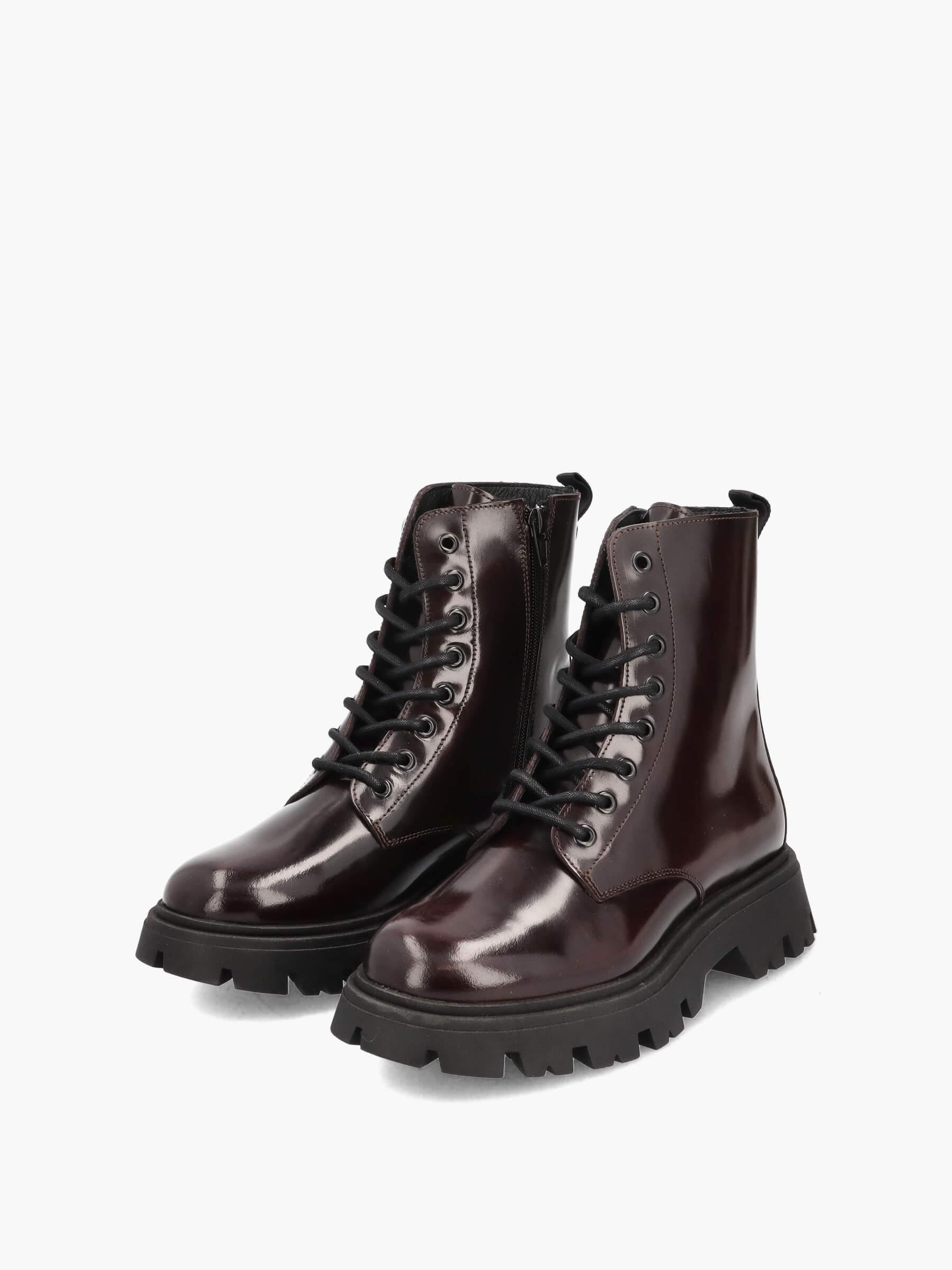 Schnürstiefeletten Bordo, Bekleidung, Schuhwerk, Schuh, Stiefel